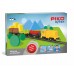 my Train FREIGHT TRAIN WITH DIESEL LOCOMOTIVE - HO COMPLETE SET ( 1.10 x 0.88 M ) - PIKO 57090